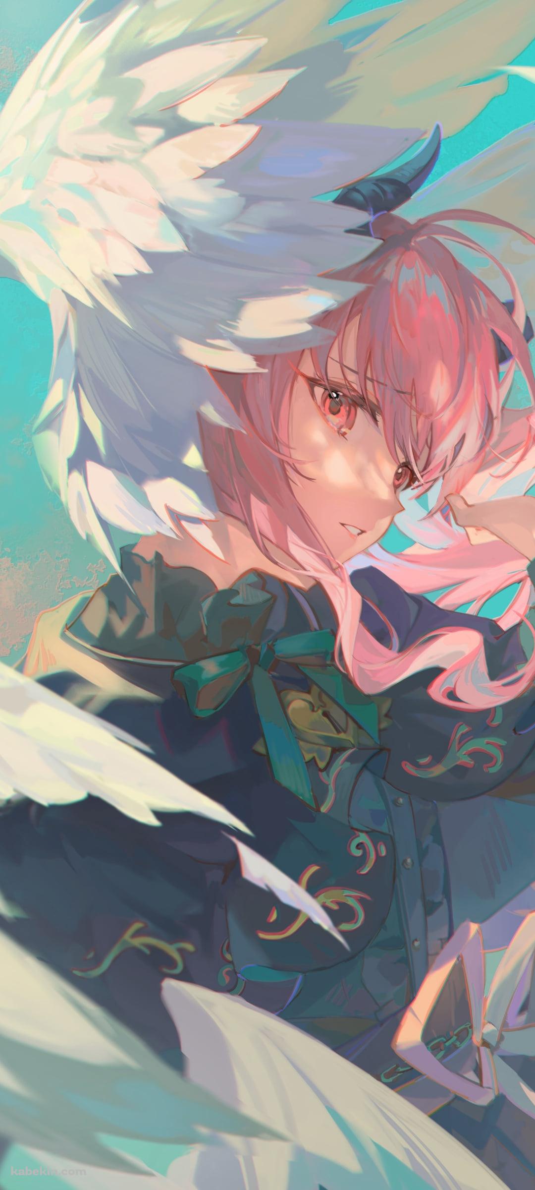 暁山瑞希 / 風になびく羽と髪 / プロセカ / プロジェクトセカイのAndroidの壁紙(1080px x 2400px) スマホ用