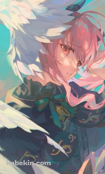 暁山瑞希 / 風になびく羽と髪 / プロセカ / プロジェクトセカイのAndroidの壁紙(360px x 592px) スマホ用