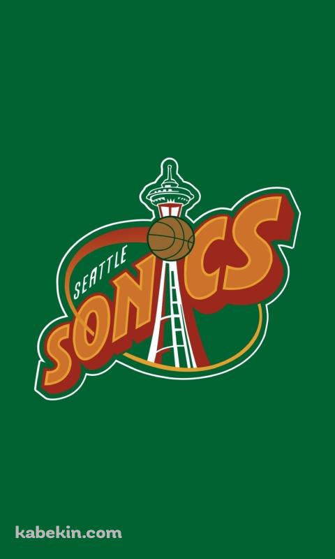 シアトル・スーパーソニックス / Seattle Supersonics / バスケットボールチームのAndroidの壁紙(480px x 800px) スマホ用
