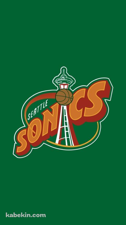 シアトル・スーパーソニックス / Seattle Supersonics / バスケットボールチームのAndroidの壁紙(480px x 854px) スマホ用