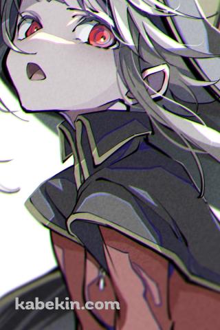 こちらを見つめるめぐみん / 赤い瞳 / ラフスケッチ / このすば / この素晴らしい世界に祝福を!のAndroidの壁紙(320px x 480px) スマホ用