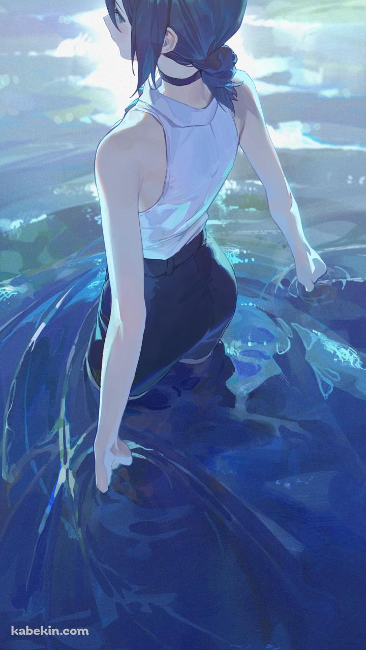 水に浸かるレゼ / チェンソーマンのAndroidの壁紙(720px x 1280px) スマホ用