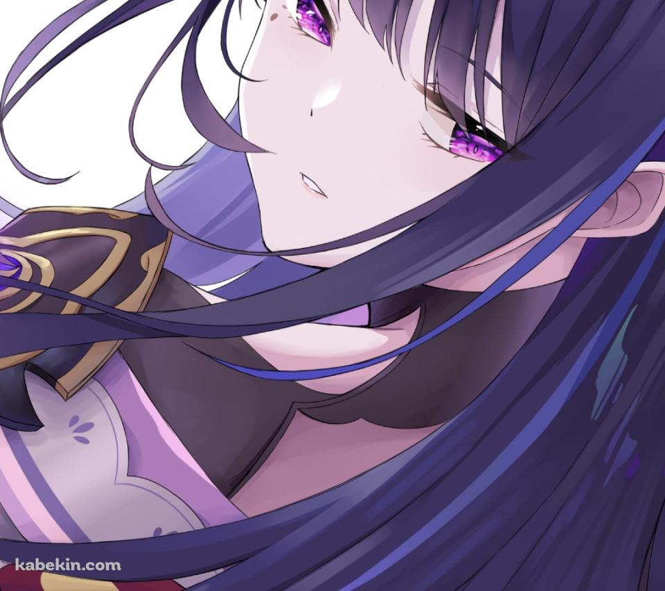 左手をかざすかっこいい雷電将軍 / 原神のAndroidの壁紙(960px x 854px) スマホ用