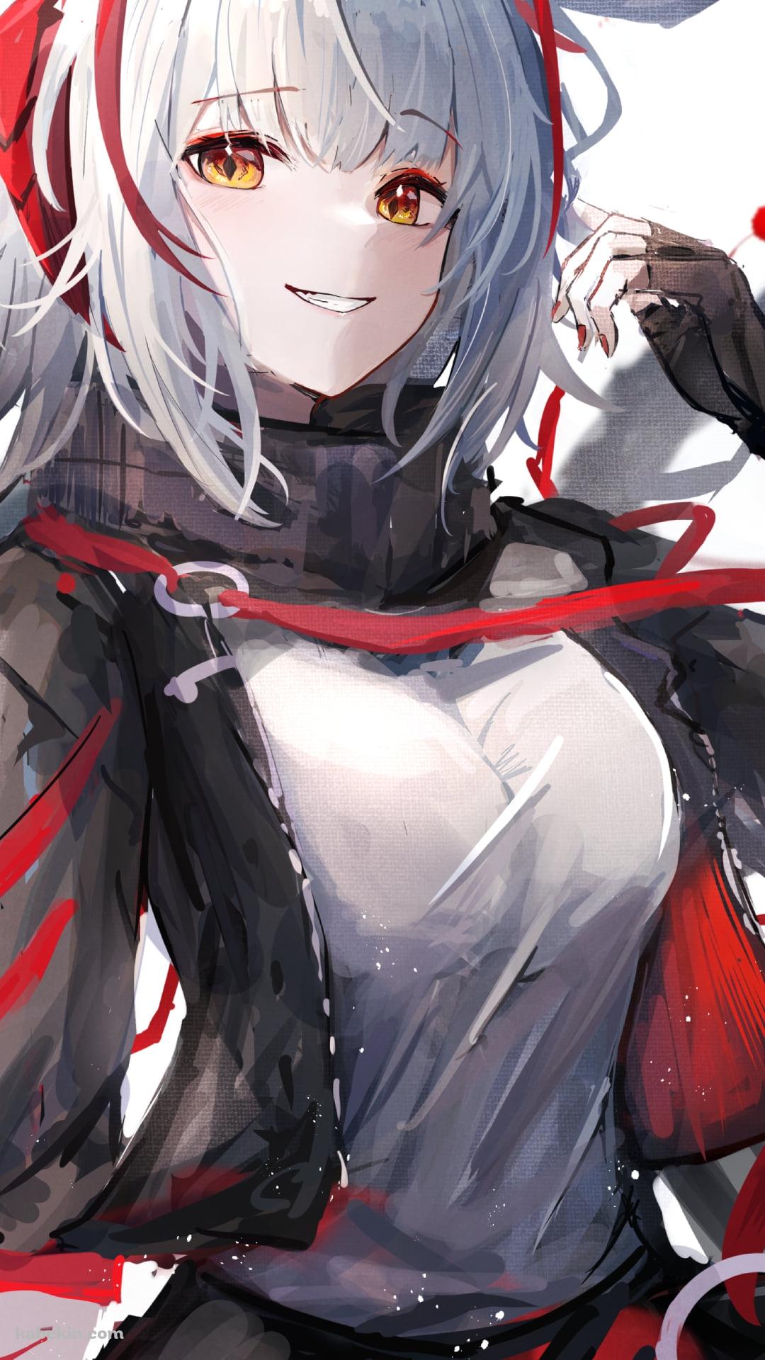 笑顔のW / だぶち / 可愛い / 傭兵 / アークナイツのAndroidの壁紙(1080px x 1920px) スマホ用