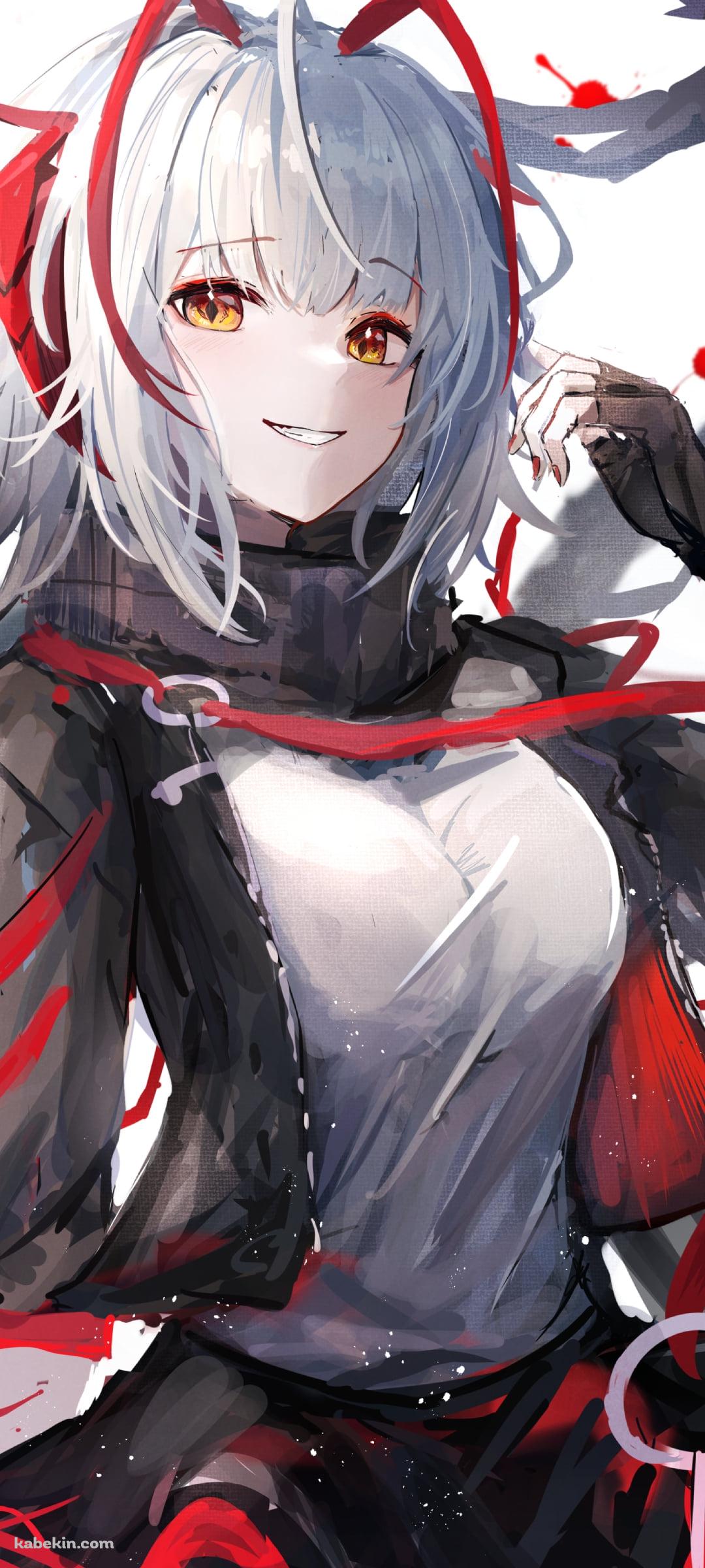 笑顔のW / だぶち / 可愛い / 傭兵 / アークナイツのAndroidの壁紙(1080px x 2400px) スマホ用