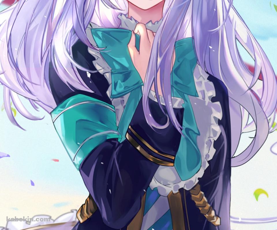紙吹雪舞う晴天の下のメジロマックイーン / 可愛い / ウマ娘プリティーダービーのAndroidの壁紙(960px x 800px) スマホ用