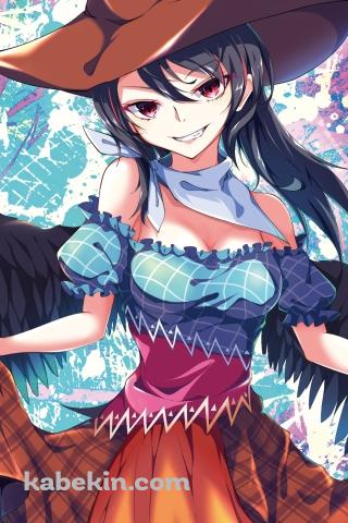 スカートの両端を持つ驪駒早鬼 (くろこまさき) / 東方のAndroidの壁紙(320px x 480px) スマホ用