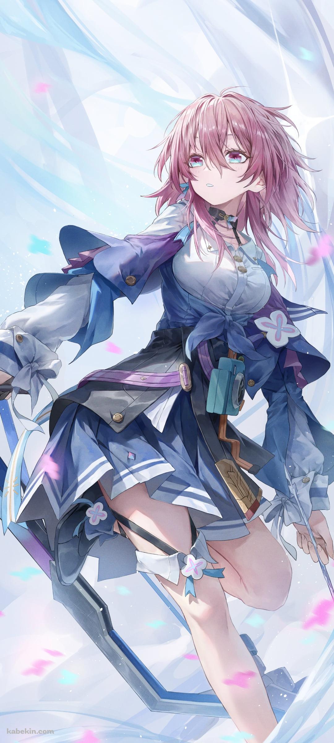 可愛い三月なのか（みつきなのか） / 三月七 / 崩壊:スターレイルのAndroidの壁紙(1080px x 2400px) スマホ用