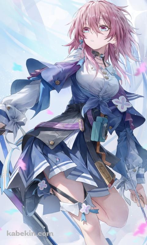 可愛い三月なのか（みつきなのか） / 三月七 / 崩壊:スターレイルのAndroidの壁紙(480px x 800px) スマホ用
