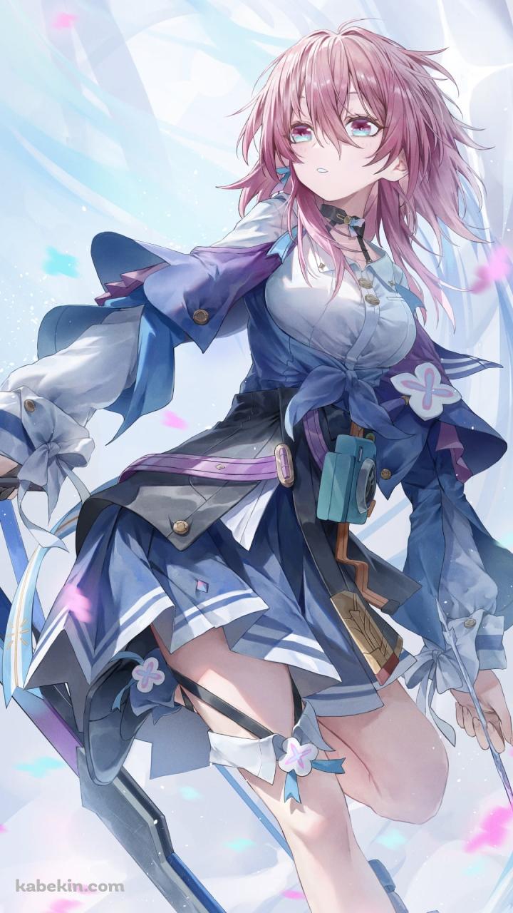 可愛い三月なのか（みつきなのか） / 三月七 / 崩壊:スターレイルのAndroidの壁紙(720px x 1280px) スマホ用