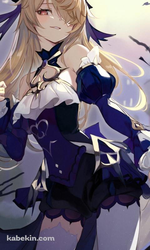 フィッシュル / 赤い瞳 / 極夜の真夢 / 原神のAndroidの壁紙(480px x 800px) スマホ用