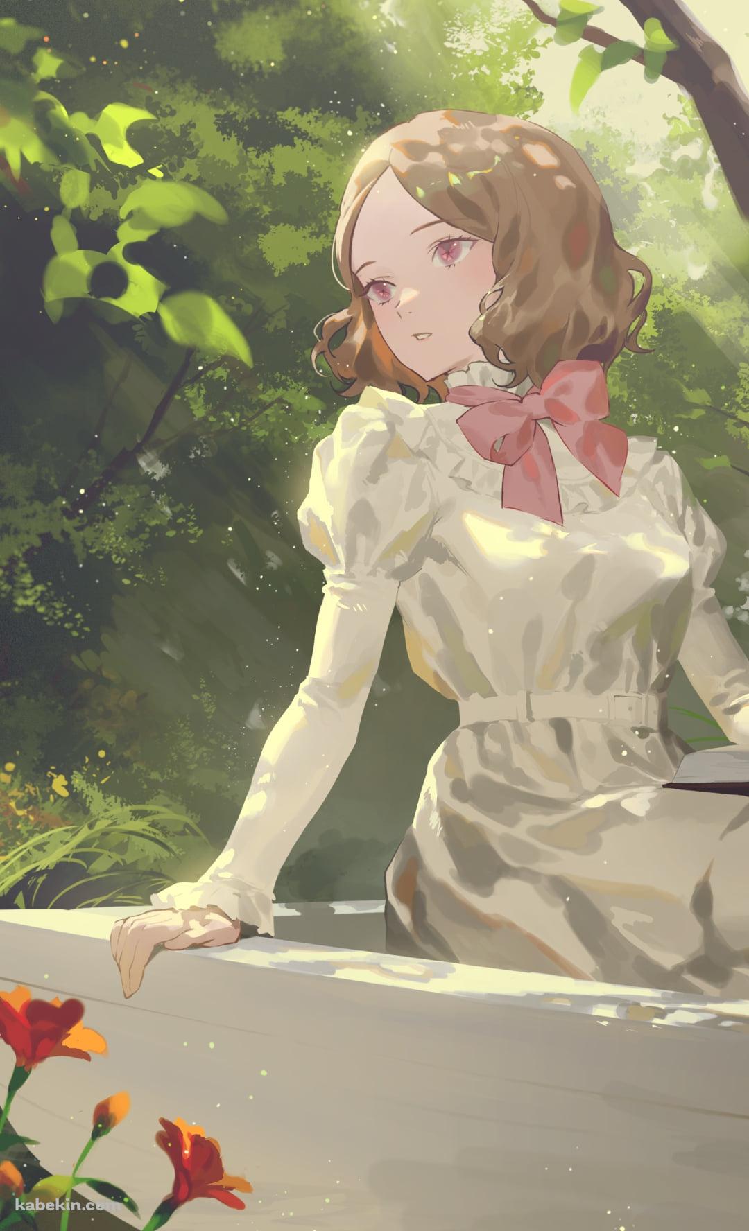 ボートに乗って読書をする奥村春 / ペルソナ5 / イラスト / ファンアートのAndroidの壁紙(1080px x 1776px) スマホ用
