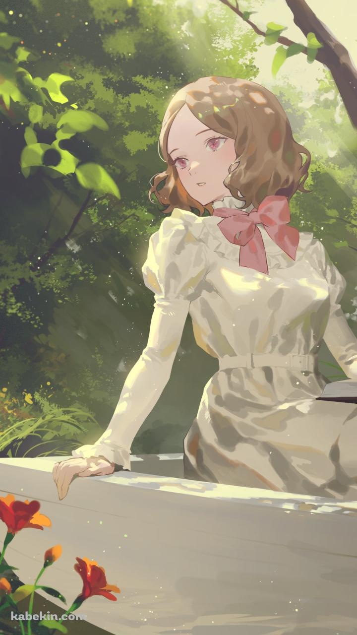ボートに乗って読書をする奥村春 / ペルソナ5 / イラスト / ファンアートのAndroidの壁紙(720px x 1280px) スマホ用