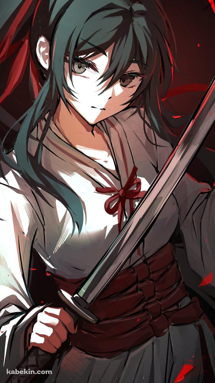 剣を構えるかっこいい佐切 / 地獄楽 / イラスト / ファンアートのAndroidの壁紙(720px x 1280px) スマホ用