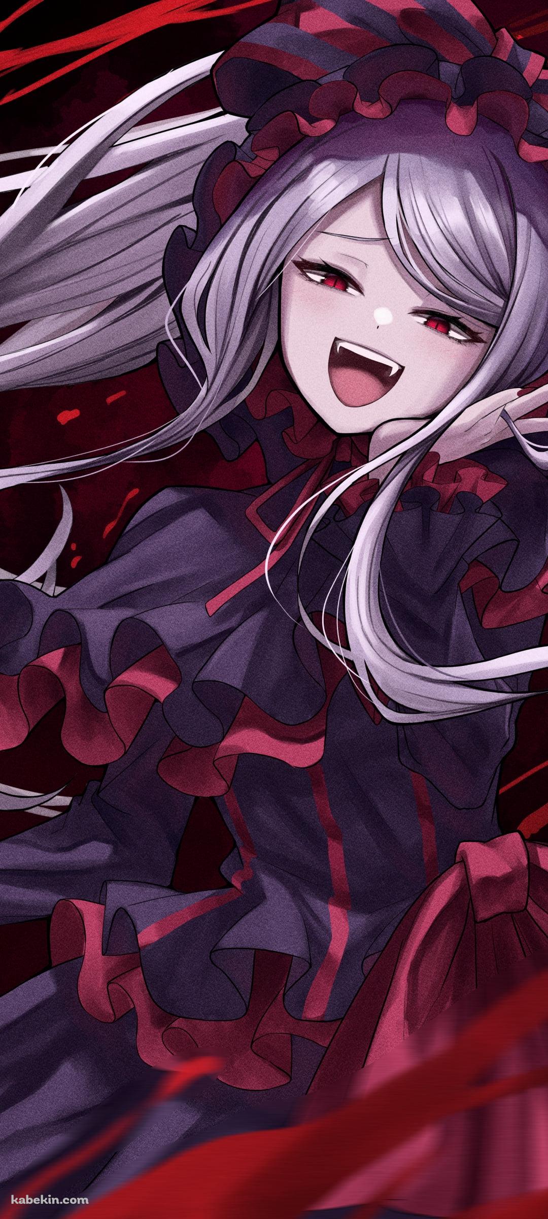 高笑いするシャルティア・ブラッドフォールン / オーバーロード / イラスト / ファンアートのAndroidの壁紙(1080px x 2400px) スマホ用