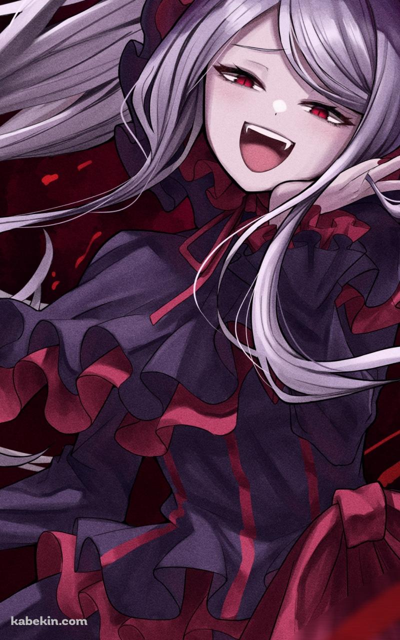 高笑いするシャルティア・ブラッドフォールン / オーバーロード / イラスト / ファンアートのAndroidの壁紙(800px x 1280px) スマホ用