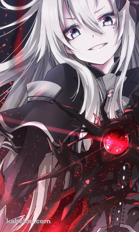 黒い剣を持ち笑うクリームヒルト / fate/grand orderのAndroidの壁紙(480px x 800px) スマホ用