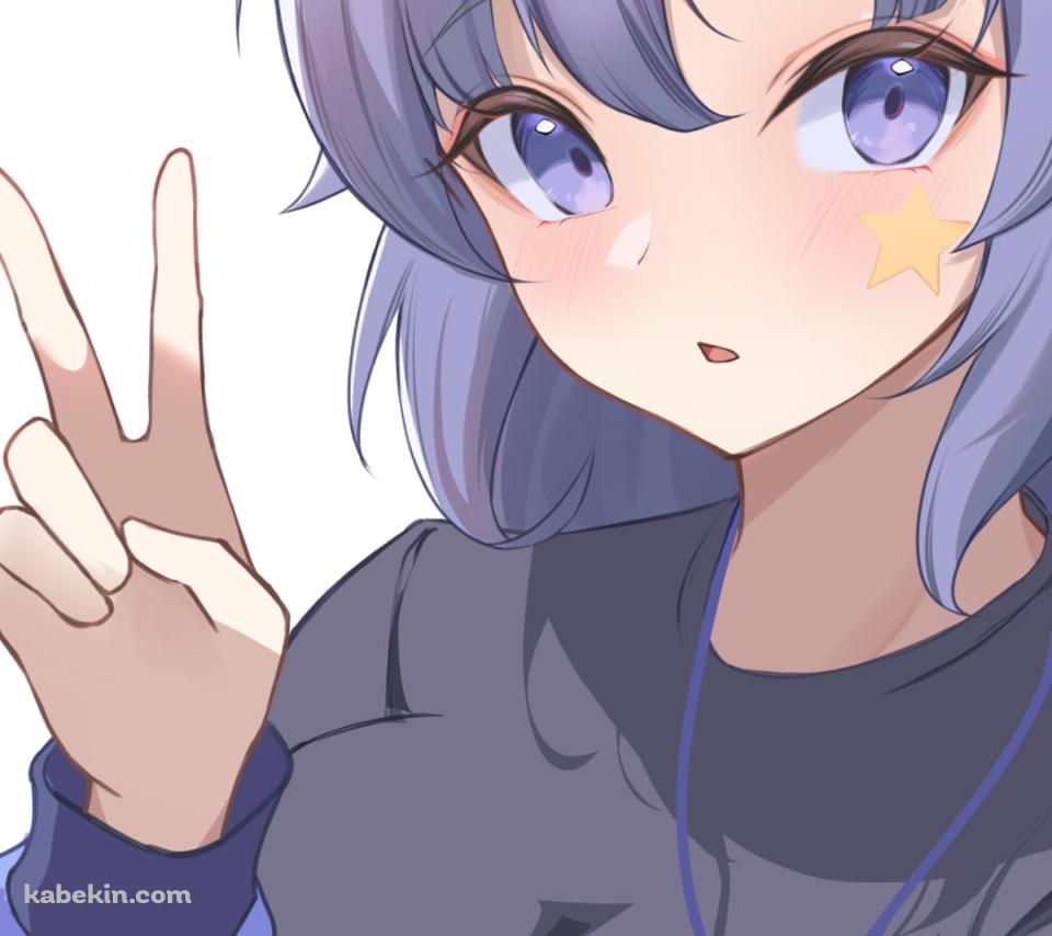 ピースをする早瀬ユウカ / 可愛い / 体操服 / ブルアカ / ブルーアーカイブのAndroidの壁紙(960px x 854px) スマホ用