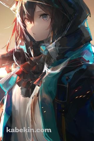 夕暮れ時、佇むアーミヤ / かっこいい / アークナイツのAndroidの壁紙(320px x 480px) スマホ用