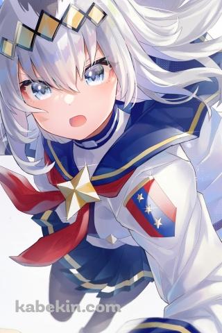 疾走するオグリキャップ / 白髪 / 可愛い / ウマ娘プリティーダービーのAndroidの壁紙(320px x 480px) スマホ用