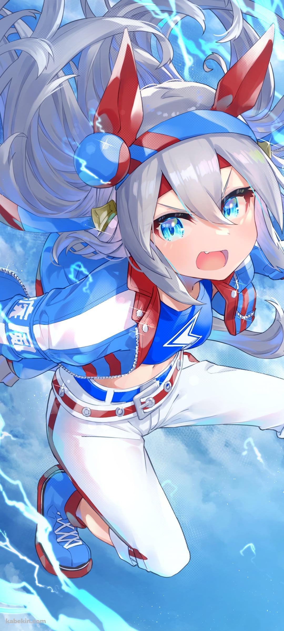 電撃を放つ可愛いタマモクロス / ウマ娘プリティーダービーのAndroidの壁紙(1080px x 2400px) スマホ用