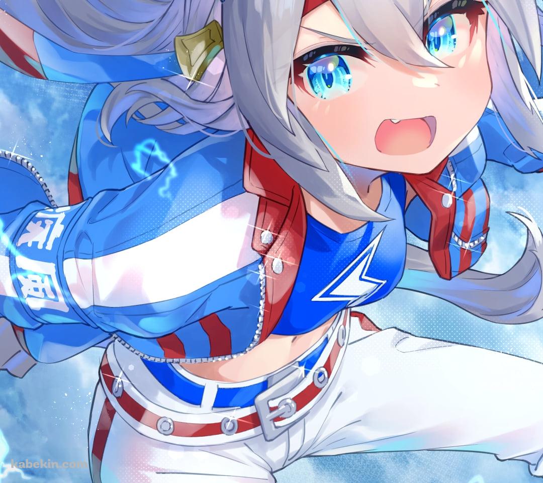 電撃を放つ可愛いタマモクロス / ウマ娘プリティーダービーのAndroidの壁紙(1080px x 960px) スマホ用