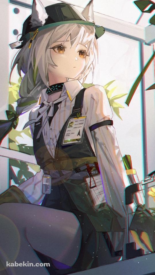 座って遠くを見つめるビーンストーク / アークナイツのAndroidの壁紙(540px x 960px) スマホ用