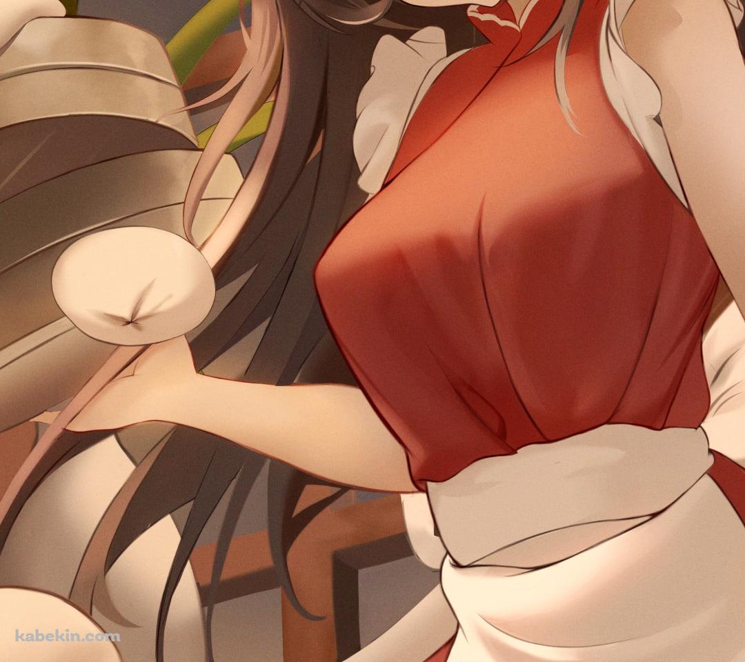 中華まんを撒き散らす可愛い胡桃とお化け / 原神のAndroidの壁紙(1080px x 960px) スマホ用