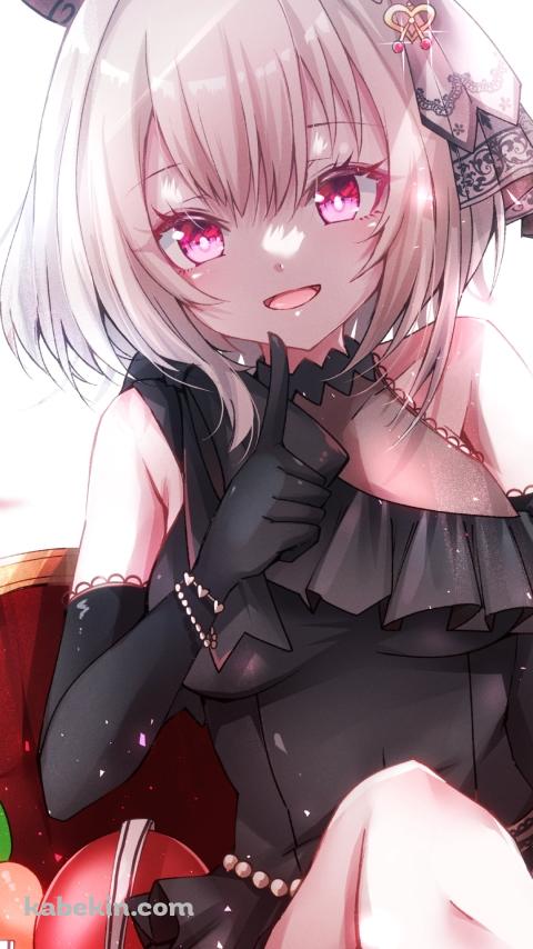 黒いドレスを着た可愛いカレンチャン / 朔月のマ・シェリ / ウマ娘プリティーダービーのAndroidの壁紙(480px x 854px) スマホ用