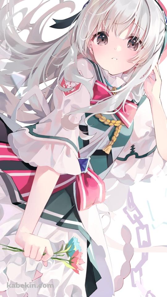水色とピンクの花を持つ可愛い光 / アーケアのAndroidの壁紙(540px x 960px) スマホ用