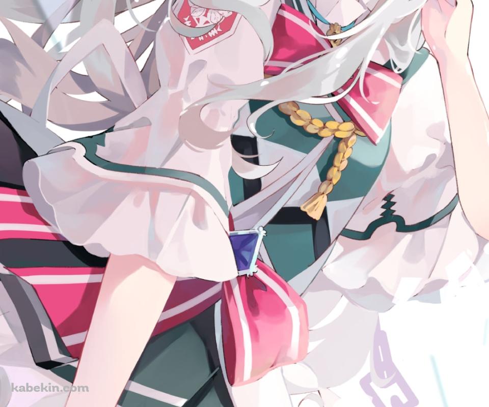 水色とピンクの花を持つ可愛い光 / アーケアのAndroidの壁紙(960px x 800px) スマホ用