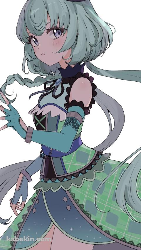 左手をかざし横目でこちらを見るアリシア・シャーロット / アイカツ!のAndroidの壁紙(480px x 854px) スマホ用