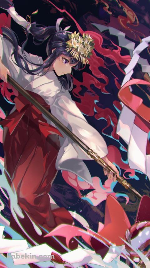 かっこいい古手梨花（ふるで りか） / ひぐらしのなく頃にのAndroidの壁紙(480px x 854px) スマホ用