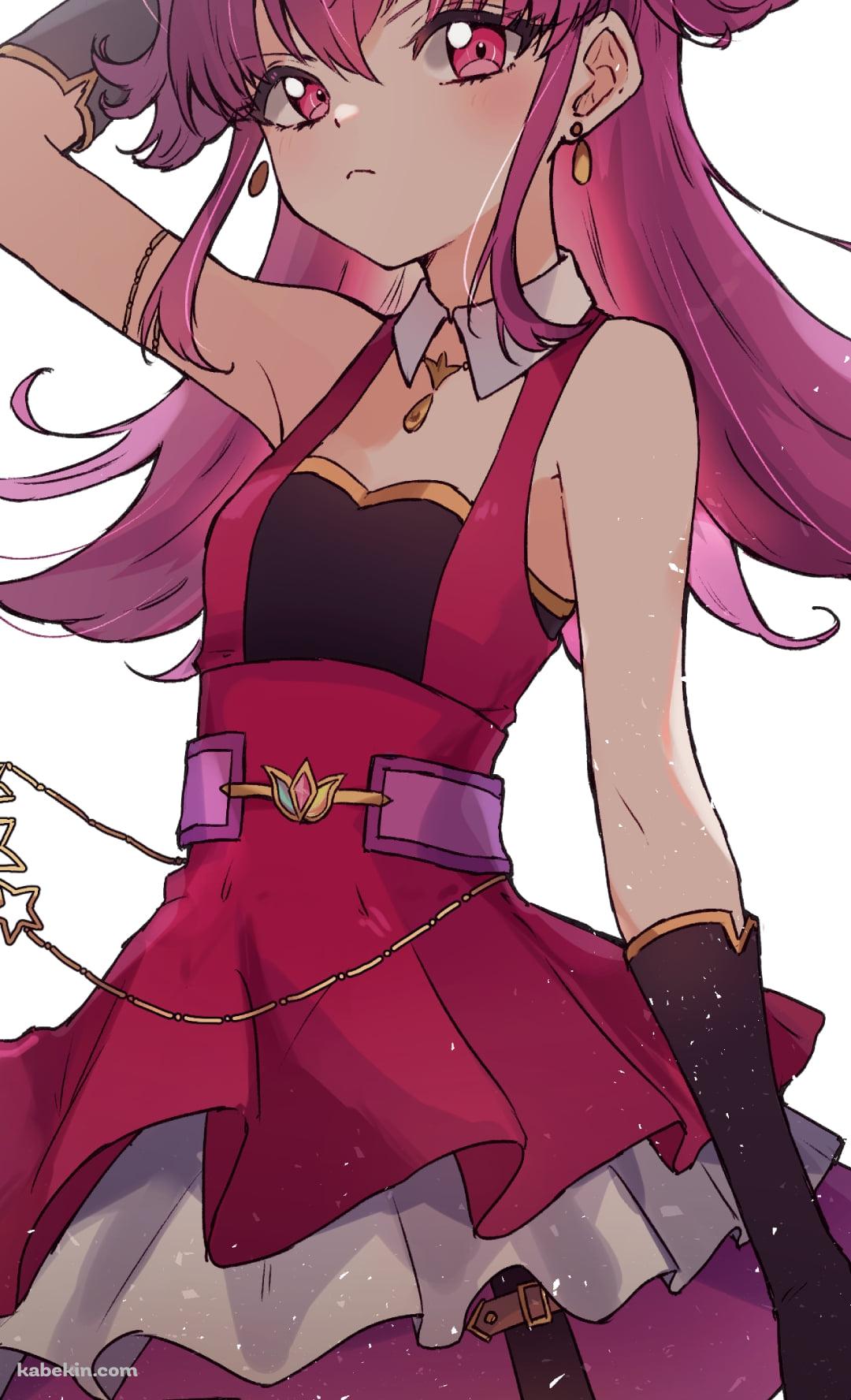 右手を頭のところまで挙げる三ノ輪ヒカリ / アイカツ!のAndroidの壁紙(1080px x 1776px) スマホ用