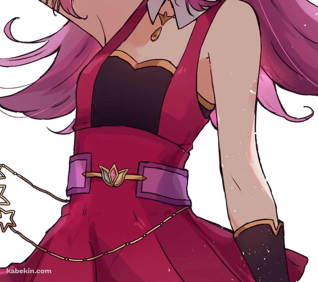右手を頭のところまで挙げる三ノ輪ヒカリ / アイカツ!のAndroidの壁紙(1080px x 960px) スマホ用