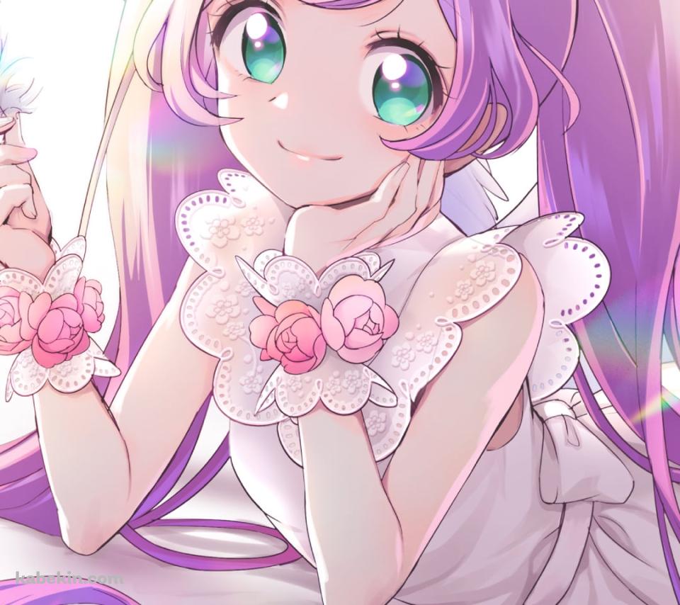白い羽を持つ可愛い真中らぁら / プリパラのAndroidの壁紙(960px x 854px) スマホ用