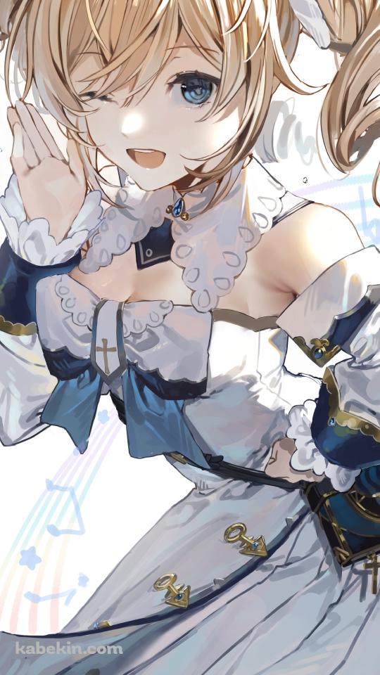 ウィンクして挨拶する可愛いバーバラ / 原神のAndroidの壁紙(540px x 960px) スマホ用