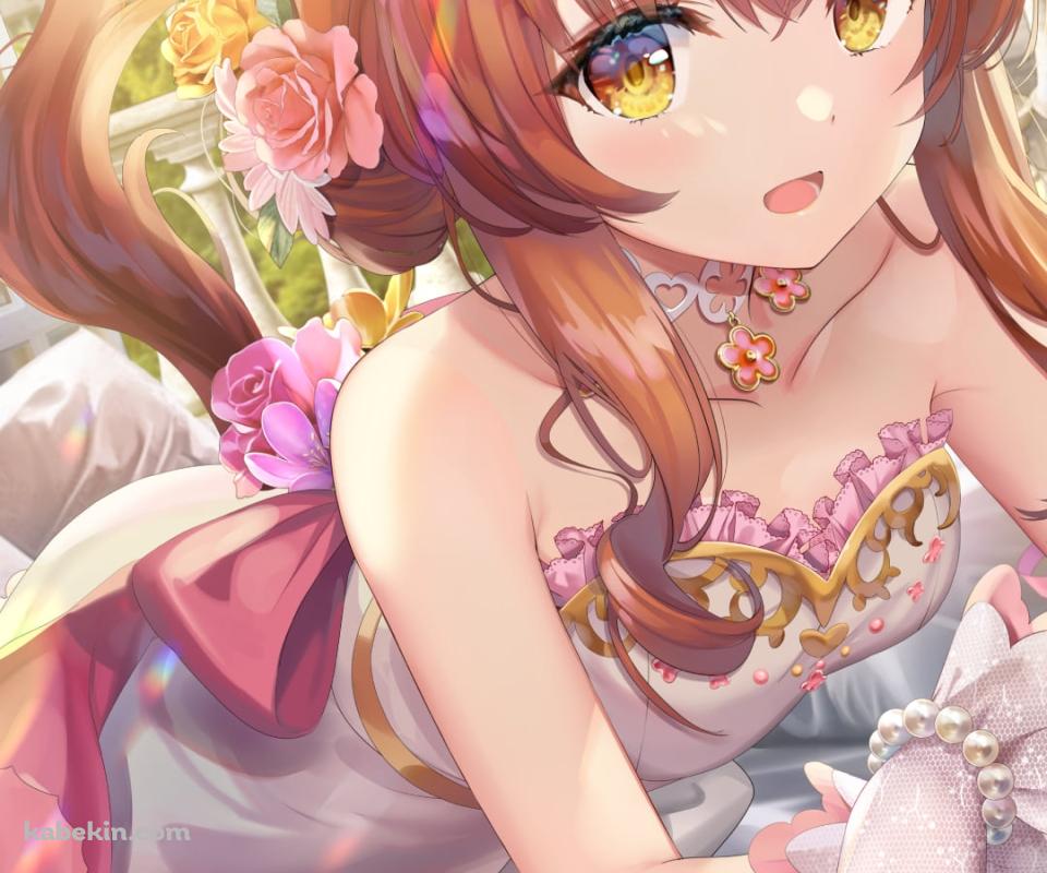 花に囲まれて本を読む可愛いマヤノトップガン / サンライト・ブーケ / ウマ娘プリティーダービーのAndroidの壁紙(960px x 800px) スマホ用