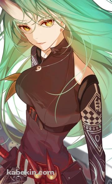 かっこいいホシグマ / 般若のお面 / アークナイツのAndroidの壁紙(360px x 592px) スマホ用