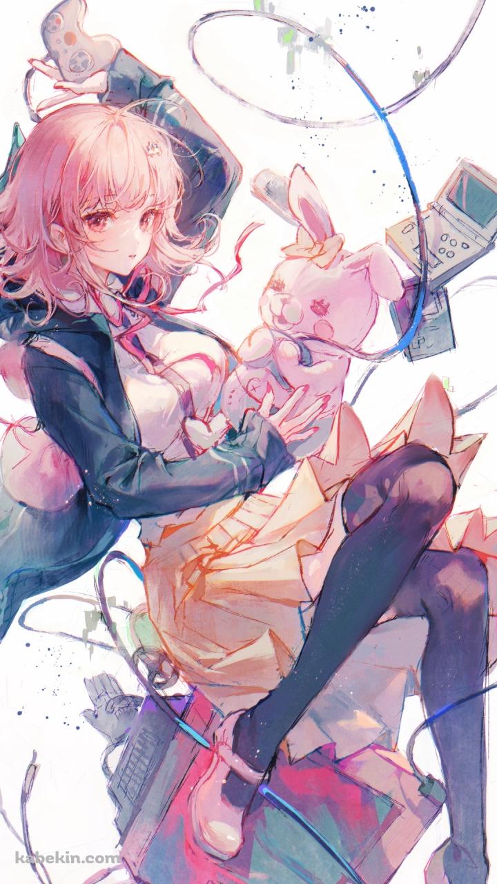 七海千秋 / モノミ / スーパーダンガンロンパ2のAndroidの壁紙(720px x 1280px) スマホ用