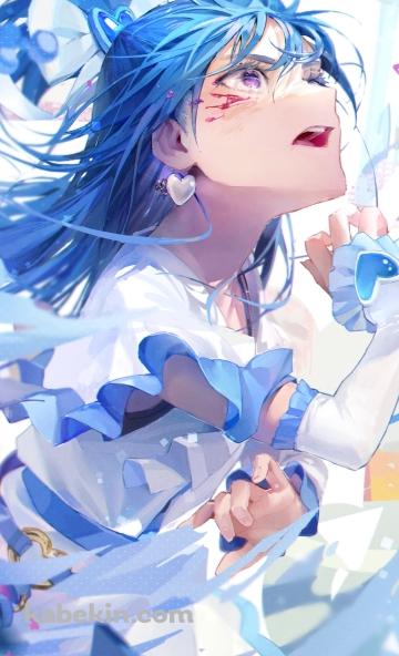 綺麗な雪城ほのか / 戦闘 / キュアホワイト / ふたりはプリキュアのAndroidの壁紙(360px x 592px) スマホ用