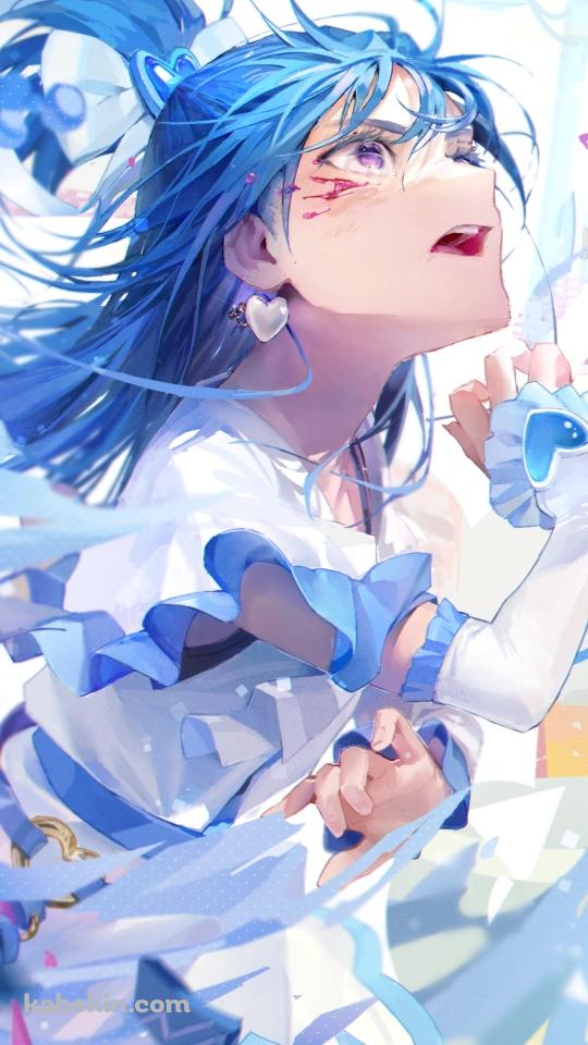綺麗な雪城ほのか / 戦闘 / キュアホワイト / ふたりはプリキュアのAndroidの壁紙(540px x 960px) スマホ用