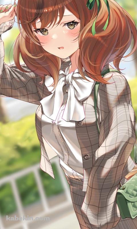アホ毛を整えるナイスネイチャ / ウマ娘プリティーダービーのAndroidの壁紙(480px x 800px) スマホ用