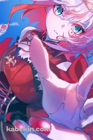 赤い花びらと運命(ムジカート) / タクトオーパスのAndroidの壁紙(320px x 480px) スマホ用