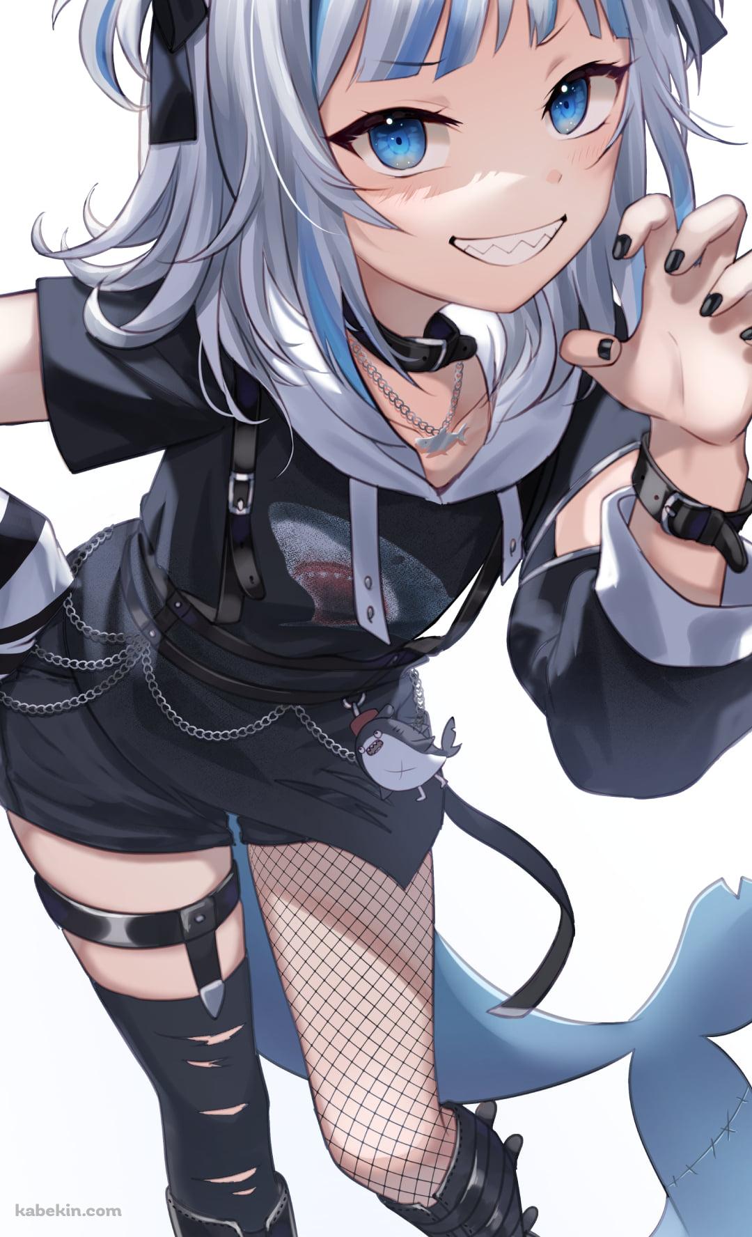 パンクな衣装でポーズをとる可愛いがうる・ぐら / ホロライブ / バーチャルYouTuber / VtuberのAndroidの壁紙(1080px x 1776px) スマホ用