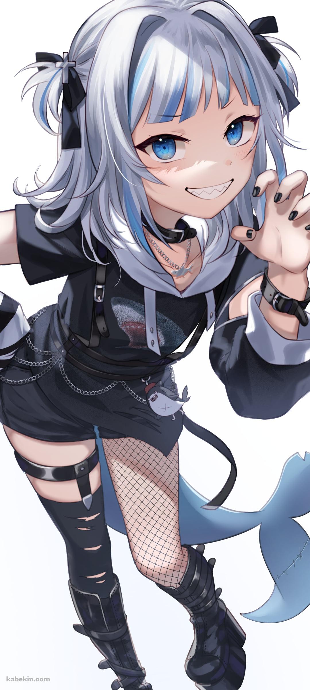 パンクな衣装でポーズをとる可愛いがうる・ぐら / ホロライブ / バーチャルYouTuber / VtuberのAndroidの壁紙(1080px x 2400px) スマホ用