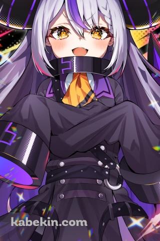 笑顔のラプラス・ダークネス / カラフル / 正面 / ホロライブ / バーチャルYouTuber / VtuberのAndroidの壁紙(320px x 480px) スマホ用