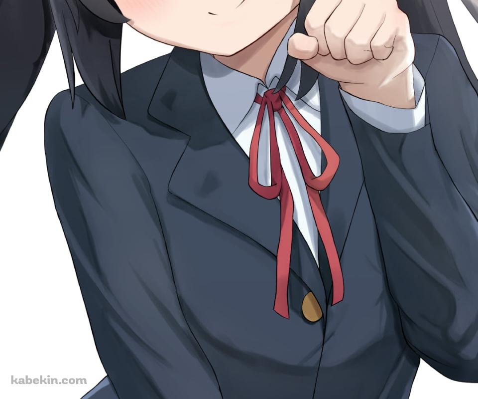 猫のポーズをとるプニプニの中野梓 / けいおん!のAndroidの壁紙(960px x 800px) スマホ用