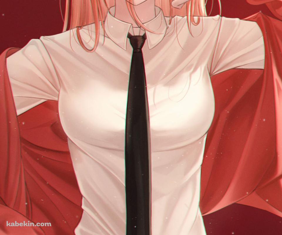 ベロを出した口を引っ張るパワー / チェンソーマンのAndroidの壁紙(960px x 800px) スマホ用
