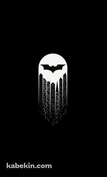 バットマン / ミニマル / ロゴ / ゴッサムシティのAndroidの壁紙(360px x 592px) スマホ用